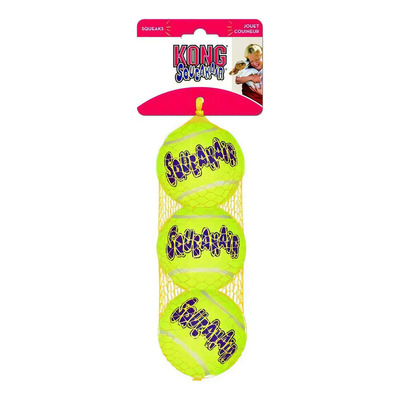 Pelotas Para Perro Kong Squeakair Medianas Pack 3 Tenis Con Sonido 6.4cm | Meses sin interés