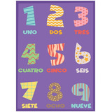 Alfombra Carpeta Didactica Infantil Numeros  67x120 