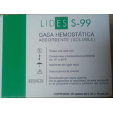 Gasa Hemostatica Absorvente (soluble)con 20 Piezas 
