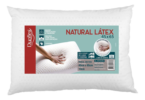 Travesseiro Natural Látex 45x65cm - Duoflex