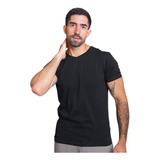Camiseta Algodão Egípcio  Gola V Manga Curta Slim Masculina
