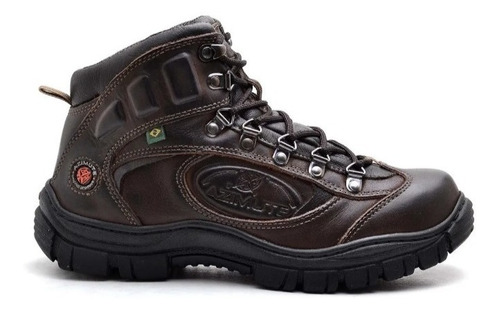 Bota Coturno Masculina Adventure Trilha Em Couro Azimute 603