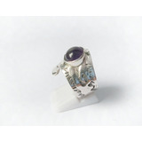 Anillo Amatista Plata Ajustable A45