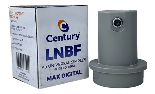 Lnb Simples Universal Full Hd Banda Ku Century Max Digital