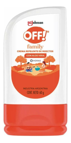 Off! Family Repelente De Insectos En Crema 60gr Aloe Vera
