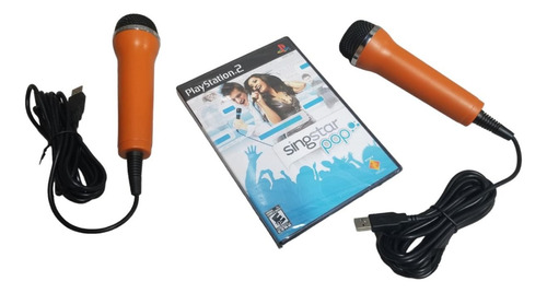 Singstar Pop Playstation 2 Original Fisico Sellado + 2 Mic