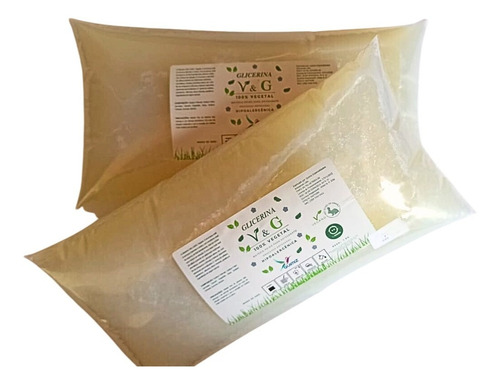2 Bases Sabonete Glicerinada Transparente 100% Vegetal  2kg