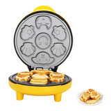 Maquina Para Mini Waffles Antiadherente Capacidad 7 Diseños