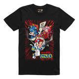 Playera Retro Anime Los Gatos Samurai &0002rea