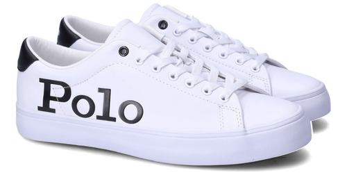 Tenis Polo Ralph Lauren Logotipo Blanco Hombre B
