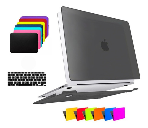 Kit Capa Case Para Macbook Pro 16 A2991 M3 + Bag + Película