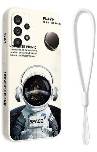 Capa Capinha P/ Samsung Astronauta Com Silicone Anti Impacto