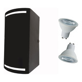 Aplique Pared Bidireccional Exterior Pack X 9 + 18 Lamp. Led