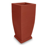 Vaso D Planta + Prato Alto Polietileno Decor 90x40 Cerâmica