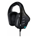 Fone De Ouvido Over-ear Gamer Logitech G Series G633 Artemis Spectrum Preto Com Luz  Rgb Led