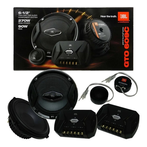 Kit 2 Vias 6 Polegadas Jbl Harman Gto 609c 270w (90wrms Cada