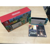 Nintendo Switch Edición Animal Crossing 32gb Con 2 Juegos