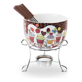 Conjunto Fondue 7 Pçs Suporte Para Vela Cupcake - Brinox