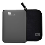 Kit Disco Duro Externo Wd Elements 2tb + Funda Transporte