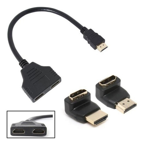 Cabo Adaptador De Sinal Duplo Dividido De Hdmi 1 Para 2\ Hd