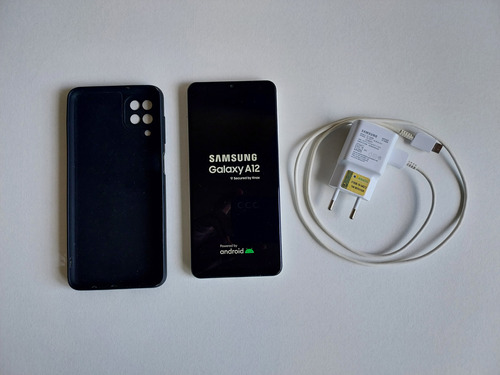 Samsung Galaxy A12 Branco - Case, Película E Carregador
