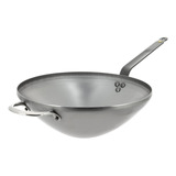 De Buyer 5618.32 Mineral B Wok De Acero Al Carbono, Grande, 