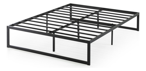 Base De Cama Abel Zinus King 180x200x36cm Color Negro