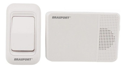 Campainha Para Porta Brasfort 7890 Sem Fio Branco