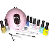 Kit Esmaltado Permanente Cherimoya 8 Ml + Lámpara 54w 