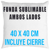 Almohada Cojin Funda Para Sublimar 40x40 Cm 4 Unidades