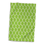 3d Rose Bright Green Quatrefoil Pattern Lime Moroccan Tiles 