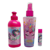 Perfume Para Niña Set Unicornio Frutos Rojos + Accesorios 