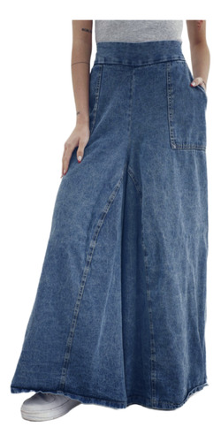 Jean Maxi Palazzo Super Oxford Extra Ancho Wide Leg