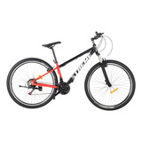 Bicicleta Montaña Rodada 29 Con Frenos Shimano 21v Aluminio Color Negro Con Rojo Y Plata Tamaño Del Cuadro Estandar