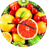 Relógio De Parede Grande 40 Cm Fruteira Cozinha Frutas