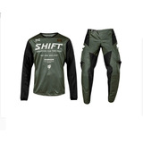 Conjunto Motocross Shift Whit3 2021 Verde- Extreme Sportwear