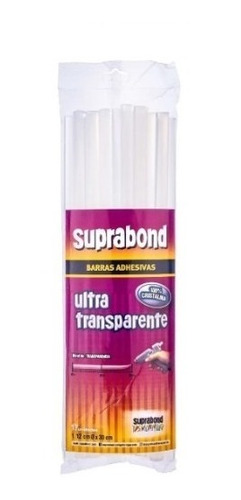 Barras Silicona Gruesas Ultra Transparentes Suprabond 17 Un.