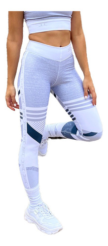 Calza Larga Deportiva Tiro Alto Calce Perfecto Moov Blanco