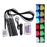 Tiras Led Auto Interior Rgb Car Floor Iluminacion 48led 7010