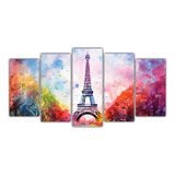 100x50cm Cuadros Decorativos Torre Eiffel En Tonos Simples