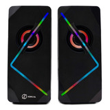 Parlante Gamer Xinua Efectos Luces Rgb Touch Pc Notebook Usb