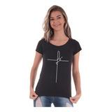 Blusa Feminina T-shirt Camisa Blusinha Estampada Religiosa