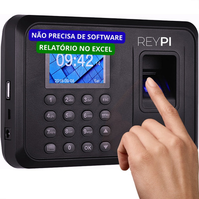 Relógio De Ponto Biométrico Digital Impressão Eletrônico