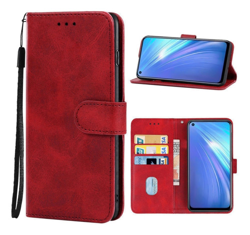 Funda De Teléfono Pu Para Oppo Realme 6