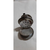 Antiguo Reloj Bolsillo Meroz Locle De Tres Tapas Plata.