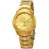 Seiko 5 Snkl86 Reloj Automático De Acero Inoxidable Dorado