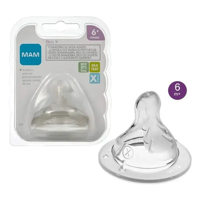 Bico X de Mamadeira Silicone Macio Fluxo Super Rápido 6m+ MAM | MercadoLivre