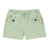 Shorts De Moletinho Bebê Menino Com Bolsos