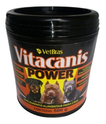 Suplemento Alimentar Para Cães - Vitacanis  Power - 500 G