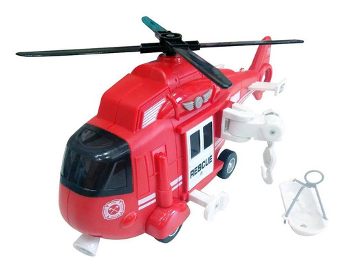 Helicoptero De Resgate Realista Sons E Luzes Sirene